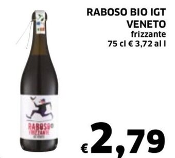 Raboso Bio IGT Veneto frizzante 75 cl