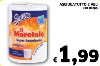 Asciugatutto 2 veli 230 strappi
