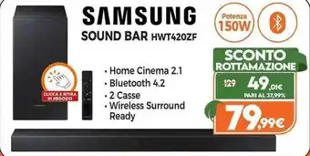 Expert Samsung Sound Bar HWT420ZF offerta