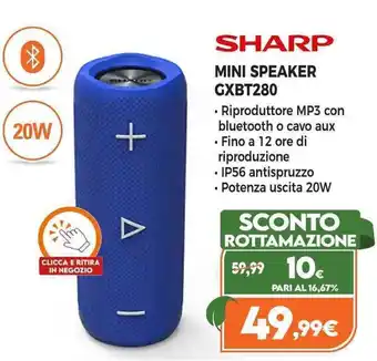 Expert Sharp Mini Speaker GXBT280 offerta