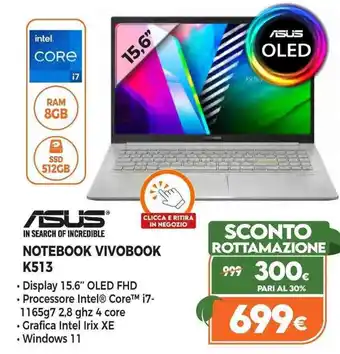 Expert Asus Notebook Vivobook K513 offerta