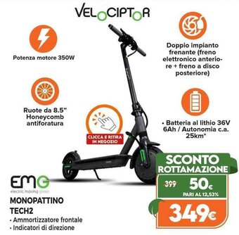 Expert EMG Monopattino Tech2 offerta