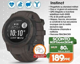 Expert Garmin Instinct offerta