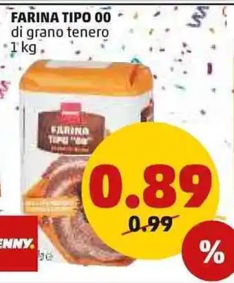 PENNY Farina Tipo 00 di grano tenero 1 kg offerta