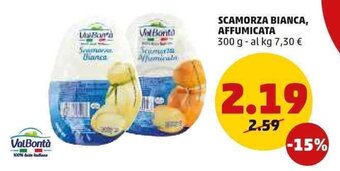 PENNY Scamorza Bianca, Affumicata 300 g offerta