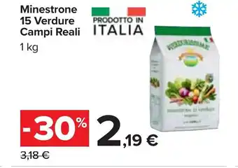 Carrefour Minestrone 15 Verdure Campi Reali 1 Kg offerta