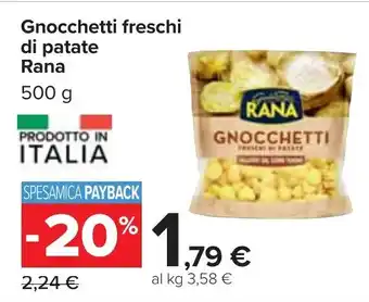 Carrefour Rana Gnocchetti freschi di patate 500 g offerta