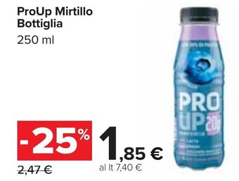 Carrefour ProUp Mirtillo Bottiglia 250 ml offerta