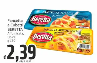 Paghi Poco Beretta Pancetta a Cubetti Affumicata, Dolce g 150 offerta