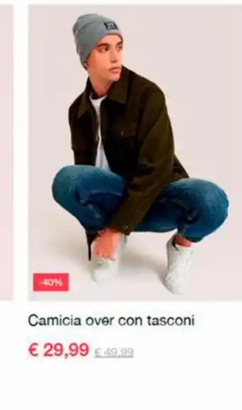 Camicia over con tasconi