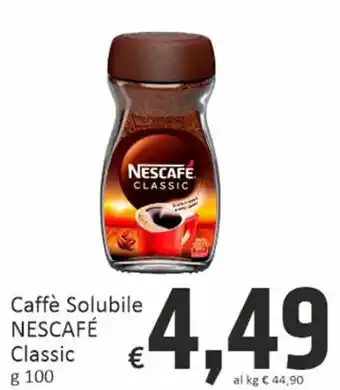 Paghi Poco Nescafé Caffè Solubile Classic g 100 offerta