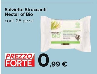 Carrefour Nectar of Bio Salviette Struccanti conf. 25 pezzi offerta