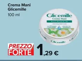 Carrefour Glicemille Crema Mani 100 ml offerta