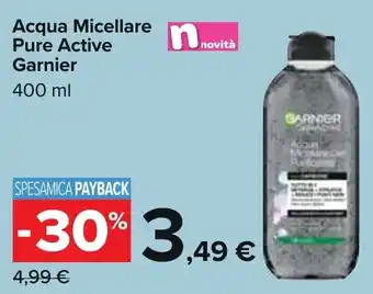 Carrefour Garnier Acqua Micellare Pure Active 400 ml offerta