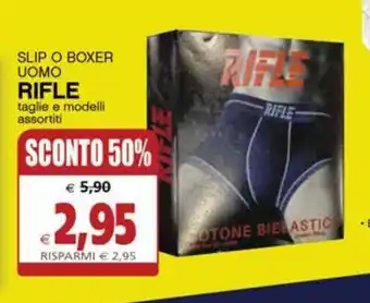 Il Gigante Slip o boxer uomo rifle offerta