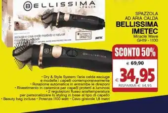 Il Gigante Spazzola ad aria calda bellissima imetec offerta