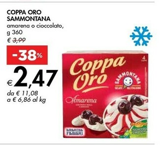 Bennet Sammontana Coppa Oro Cioccolato 360 G(ml) offerta