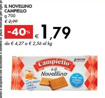 Bennet Campiello - I Biscotti Del Buongiorno Frollini Integrali 700 G(ml) offerta