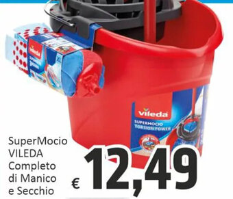 Paghi Poco Vileda SuperMocio Completo di Manico e Secchio offerta
