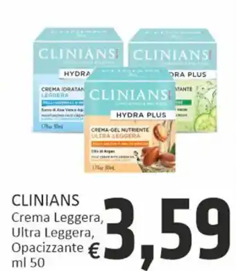 Clinians Crema Leggera, Ultra Leggera, Opacizzante ml 50