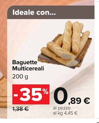 Carrefour Baguette Multicereali 200 g offerta