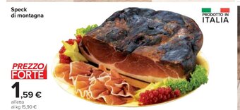 Carrefour Speck di montagna offerta
