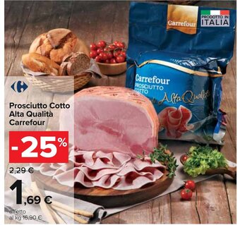 Carrefour Prosciutto Cotto Alta Qualita Carrefour offerta