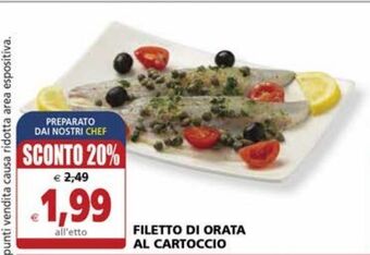 Filetto di orata al cartoccio
