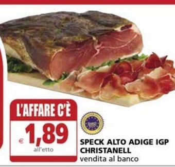 Il Gigante Speck alto adige igp christanell offerta