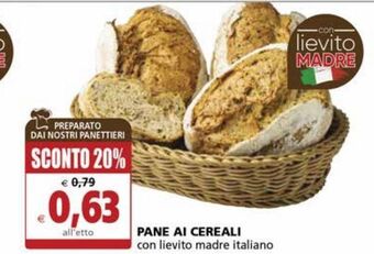 Il Gigante Pane ai cereali offerta
