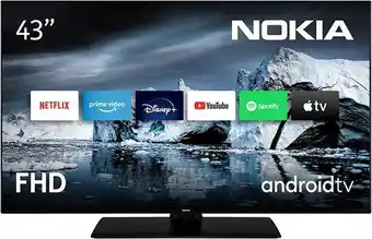 Amazon Nokia smart televisione android tv - 43 pollici (108 cm) televisore hd, hdr10, wifi, led, dvb-c/s2/t2, google play store, ... offerta