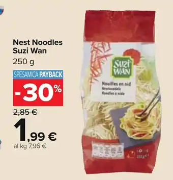 Carrefour Suzi Wan Nest Noodles 250 g offerta
