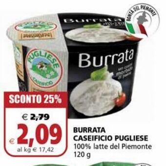 Il Gigante Burrata caseificio pugliese offerta