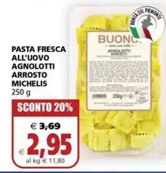 Pasta fresca all'uovo agnolotti arrosto michelis