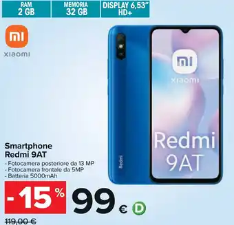Carrefour Xiaomi Redmi 9AT Smartphone offerta