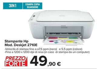 Carrefour HP Stampante Mod. Deskjet 2710E offerta