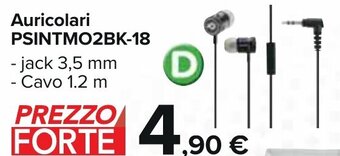 Auricolari PSINTMO2BK-18