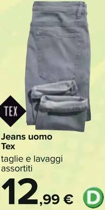 Carrefour Tex Jeans Uomo offerta
