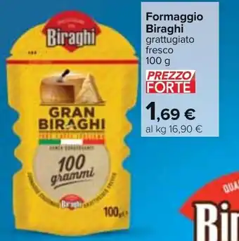 Carrefour Biraghi Formaggio Grattugiato Fresco 100 g offerta