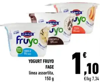 Conad Fage Yogurt Fruyo Linea Assortita, 150 g offerta