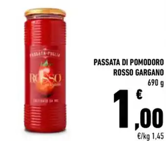 Conad Passata di Pomodoro Rosso Gargano 690 g offerta
