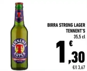 Conad Tennent's Birra Strong Lager 35,5 cl offerta