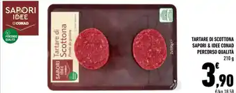 Conad Sapori & Idee Conad Percorso Qualità Tartare di Scottona 210 g offerta