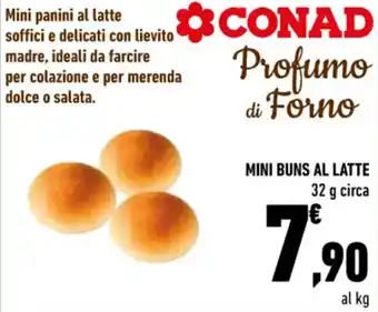 Conad Conad Mini Buns Al Latte 32 g Circa offerta