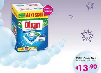 Acqua & Sapone Dixan Power Caps Lavatrice 2x45 Caps offerta