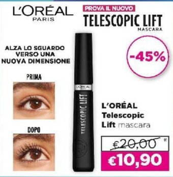 Acqua & Sapone L'Oreal Telescopic Lift mascara offerta