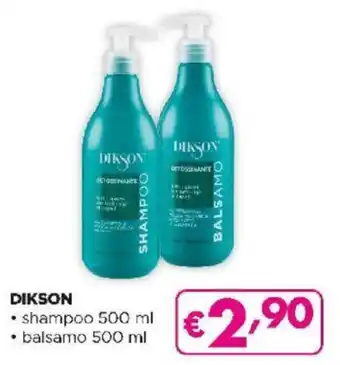 Acqua & Sapone Dikson Shampoo 500 ml,balsamo 500 ml offerta