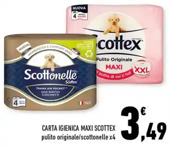 Conad Scottex Carta Igienica Maxi x4 offerta