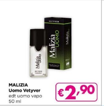 Acqua & Sapone Malizia Uomo Vetyver edt uomo vapo 50 ml offerta