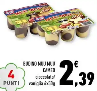 Conad Cameo Budino Muu Muu 6x50g offerta